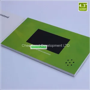 Hot Sale 4.3 Inch LCD Screen Video Brochure/ Video Book/ Video Card in OEM Printing thumbnail-1