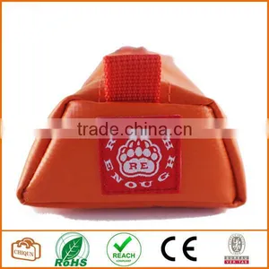Tarpaulin Name Tag Small Pencil Case Pouch (Orange) thumbnail-3