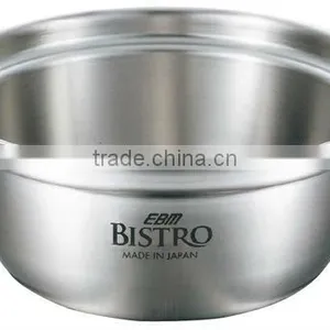 EBM Made in Japan High Quality Bistro 3-ply Light Weight Induction Cooking Pots Stainless Stock Pot for Induction Heating thumbnail-1