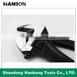 Black Finish Adjustable Wrench and Spanner thumbnail-4