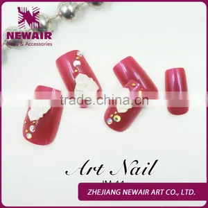 2016 Most Popular Fashion Acrylic Fingernails Nail Acrylic Tips Fake Fingernail Designs for Salon thumbnail-1