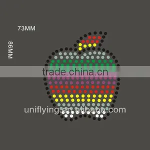 Colorful Apple Fashion Hot-fix Stone Pattern thumbnail-1