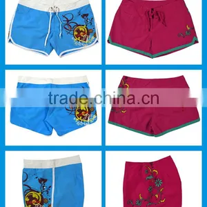 100% Polyester Women Logo Print Board Shorts Surfing Shorts thumbnail-4