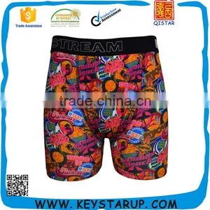 Sublimation Printed Fabric Underwear For Man Custom Brand thumbnail-1