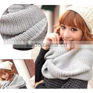 Simple and Fashion High Quality 7 Color Choice Circle Neckwear Lovely Magic Scarf Ladies Scarves thumbnail-4