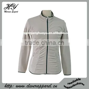 Machine Washable 100% Superfine Merino Wool Womens Middle Layer Fashion Jackets thumbnail-2