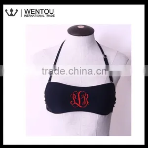 Plain Monogrammed Swimsuit Top thumbnail-3