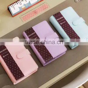A6 Leather Loose Leaf Palnner Customizable Japanese Daily Diary Planner 6 Holes Binder Notebook With Elastic Band thumbnail-1