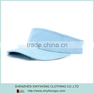 Wholesale High Quality 100% Cotton Contrast Color Golf Sports Visors for Lady thumbnail-4