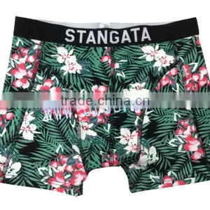 Seamless Underwear Men's Boxers Brief Short Digital Print thumbnail-1