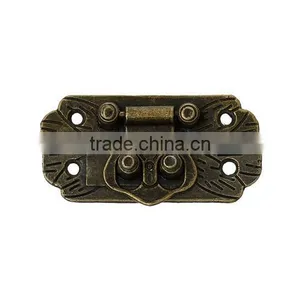 Wholesale Antique Bronze Jewelry Buckle Decorative Wooden Box Lock thumbnail-1