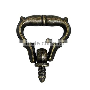 Wholesale Iron Based Alloy Antique Bronze Jewelry Wooden Box Pull Handle Knobs thumbnail-1