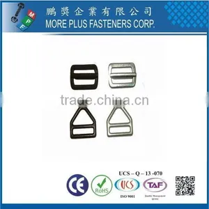 Taiwan Brass Metal Copper Gold Plated Steel Adjust Buckle Slide Strap Buckle thumbnail-4