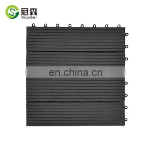 WPC Garden Swimming Pool Decoration Deck DIY Tiles 310*310mm Wpc Interlocking Decking Tiles thumbnail-5