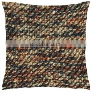 Supplier Low MOQ Custom Woolen Kilim Cushion Cover With Cheap Price Indian Style thumbnail-1