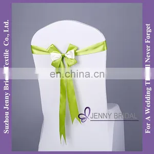 SH092A Satin Ribbon Bow Grosgrain Ribbon Satin Chair Sash thumbnail-2