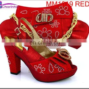 Italian Matching Shoes and Bags Nigeria Wedding Shoes and Bags African Shoes and Bag Sets thumbnail-2