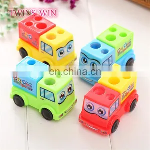 2018 New Cute Stationery Product Mini Truck Design Wholesale Pencil Sharpeners Manual Pencil Sharpener thumbnail-1