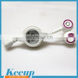 China New Innovative Noise Cancelling Retractable Earphones thumbnail-1