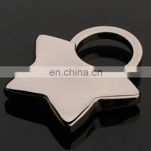 Pendant Five Pointed Star Key Chain Ring Keychain Keyfob Keyring Metal Zinc Alloy Five-pointed Star Shape Keychains thumbnail-1