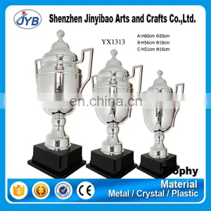 Hot Sale Custom Logo and Color Silver Plated Trophy Cups thumbnail-1