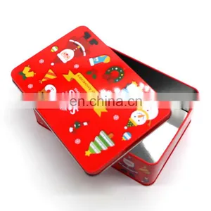 Wholesale Christmas Gift Tin Box Square Tin Can Metal Tin Case thumbnail-4
