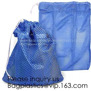 Lingerie Mesh Bags OEM Mesh Laundry Bags,Large Capacity Mesh Drawstring Laundry Bag Washable Reusable Cloth Bag Promotio thumbnail-1