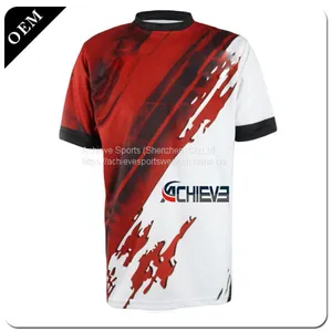 Wholesale Custom Football Shirt Maker Soccer Jersey Made Dry Fit Sports Soccer Jersey Thai Quality thumbnail-2