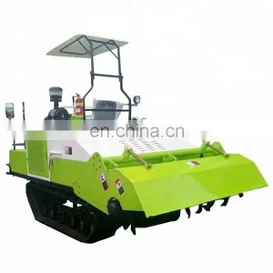 Crawler Rubber Track WLZ-180 Rotary Tiller Cultivator Machine thumbnail-1