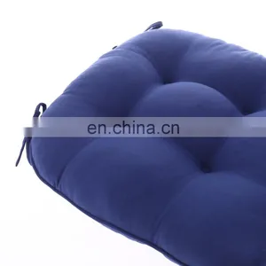 Dark Blue Solid Seat Cushion Tufted Thicken Pillow Seat Corduroy Chair Pad Tatami Floor Cushion thumbnail-4