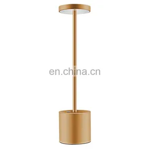 2021 New Products Modern Nordic Business Hotel Restaurant Table Lamp Rechargeable Cordless LED Desk Lamp thumbnail-3