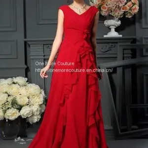 Red Bridesmaid Dresses thumbnail-1