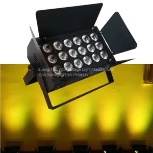 Barndoor 18PCS RGBWA+UV Dmx512 Led Par64 Stage Lighting for Sale,high Power Led Par64,party Lights,dmx Led Light for Wedding thumbnail-1