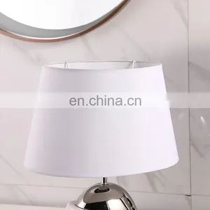 China Cheap Wholesale Hotel Home Decorative Bedside Ceramic Nightstand Lamps for Living Room thumbnail-2