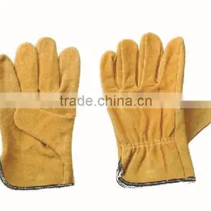 Top Quality Full Palm EN388 Leather Work Glove Safety Glove thumbnail-4