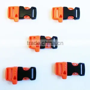 5 Pcs 5/8" Emergency Survival Side Release Whistle Buckles For Paracord Bracelet thumbnail-2
