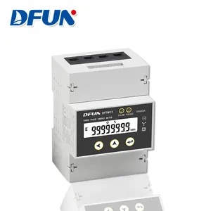 DFUN DFPM93 Din Rail Multi Function Three Phase Electric Energy Meter thumbnail-2