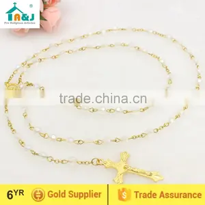 Religious Plastic Rosary Bead Wholesale Necklace thumbnail-1