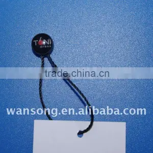 China Factory Price Plastic Garment String Seal Tags With Your Own Logo thumbnail-5