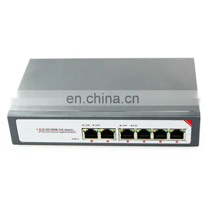 10/100 POE 4 Port Switch 48V 15.4w Over Cable 5 Cable 100 Meters With American Standard Power Plug thumbnail-1
