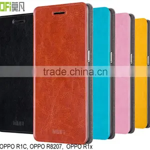 MOFi RUI Series Smart Phone Luxury Leather Flip Cover for OPPO R1C, OPPO R8207, Back Cover for OPPO R1x thumbnail-1