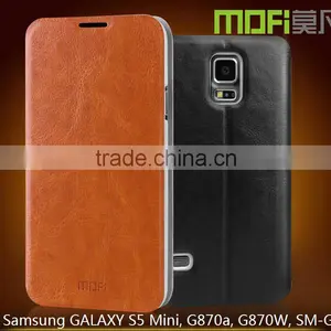 MOFi Case Celular Housing for Samsung GALAXY S5 Mini G800, Mobile Handset Coque Flip Leather Cover for Galaxy S5mini thumbnail-1