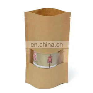 Aluminium Foil Brown Kraft Foil Laminate Stand up Pouch With Zipper thumbnail-5