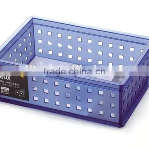 Multi-functional Table Plastic Stationery Storage Basket Storage Box thumbnail-2