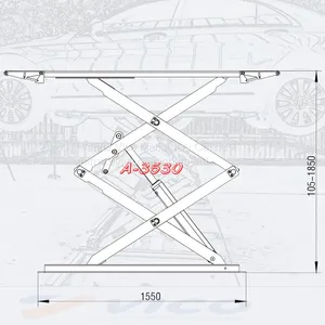 VICO On Ground Install / Ultra Thin Scissor Car Lift for Sale # V-JSXB-A-3530 thumbnail-3