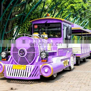Factory Train Shopping Mall Center Indoor Outdoor Playground Amusement Park Trackless Train Rides thumbnail-4