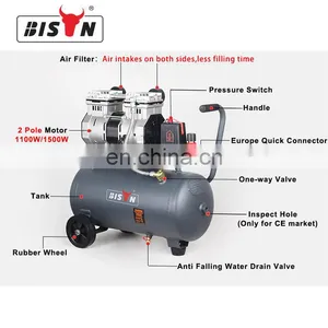 Bison China Customizable High Quality Oilless Dental Air Compressor thumbnail-2