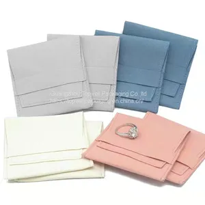Personalized 100pcs Jewelry Velvet Pouches Bags For Earings Rings Neckalce Jewelry Packaging thumbnail-1