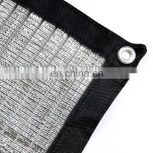 Aluminum Knitted Shade Cloth Car Parking Shade Net Garden Reflective Aluminum Foil Shading Net 95 for Sale thumbnail-5