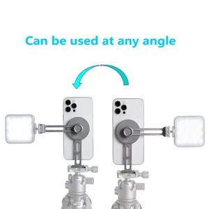 MagSafe Cell Phone Stand Iphone12,13,14,15 Magnetic Live Selfie Magnetic Lazy Desktop Video Head Tripod thumbnail-2